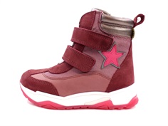 Bisgaard winter boot Dorel bordeaux with velcro and TEX